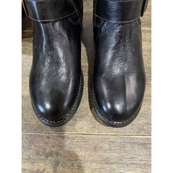 Bedstu Womens GoGo Lug Tall Boots Black Leather Size 36.5 US 6.5 Reboxed - Picture 10 of 13